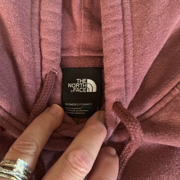 The Northface Pink Purple Never Stop Exploring Sweatshirt Hoodie - Picture 5 of 6